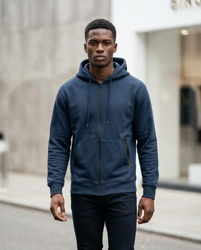 Street Heaven - Eldar | Einfarbig Gefüttert Hoodie Herren