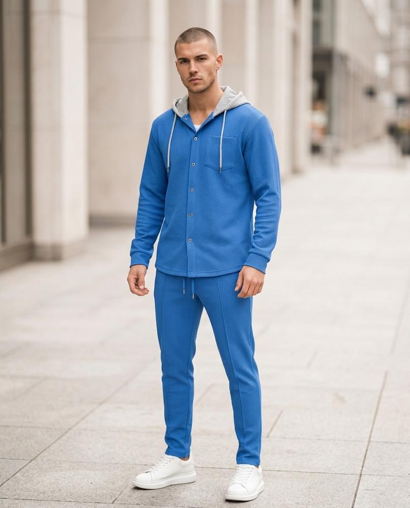 Street Heaven - Lotor | Strukturiert Geknöpft Anzug Herren