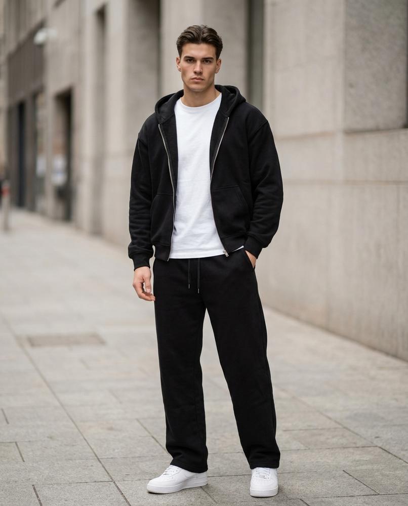 Street Heaven - Alsan | Weit Einfarbig Anzug Herren