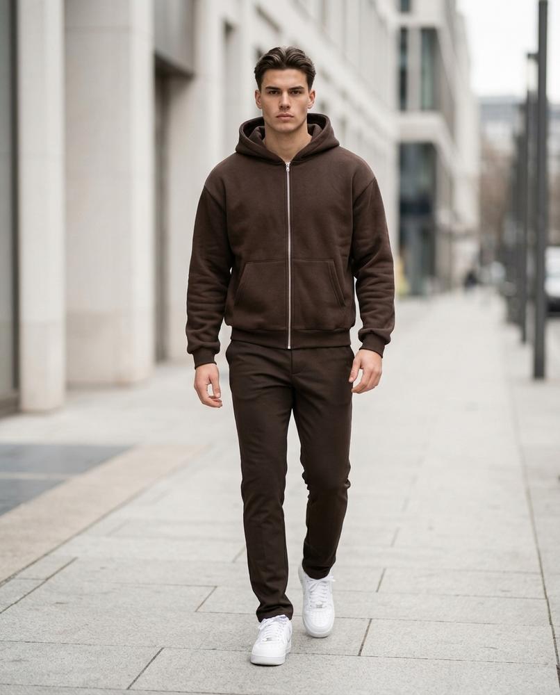 Street Heaven - Alsan | Weit Einfarbig Anzug Herren
