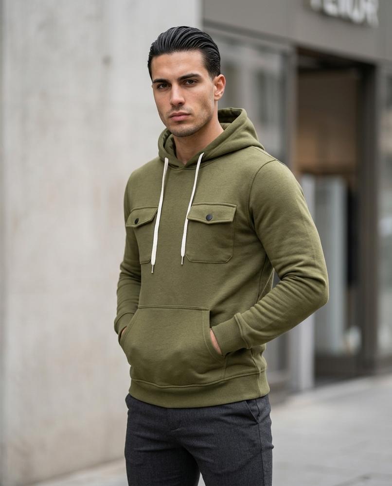 Street Heaven - Sevin | Aufgesetzt Funktional Hoodie Herren