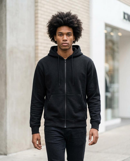 Street Heaven - Eldar | Einfarbig Gefüttert Hoodie Herren