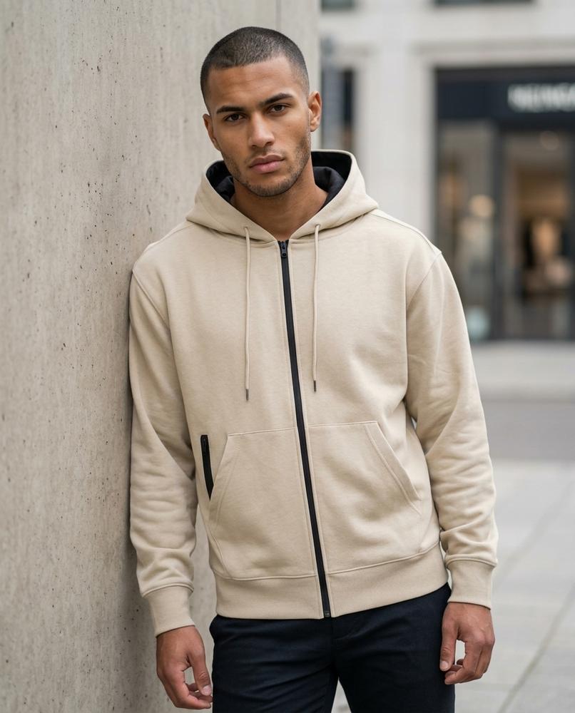 Street Heaven - Eldar | Einfarbig Gefüttert Hoodie Herren